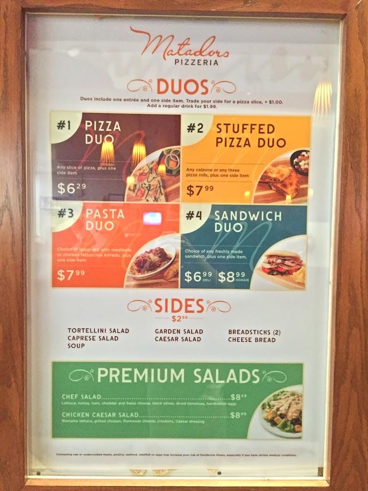 Matadors Pizzeria Pizza Duo
